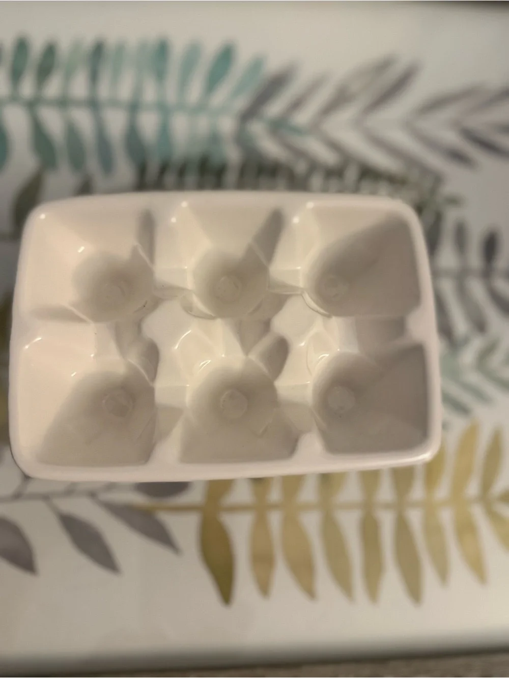 Williams-Sonoma Glossy White Ceramic Egg Holder